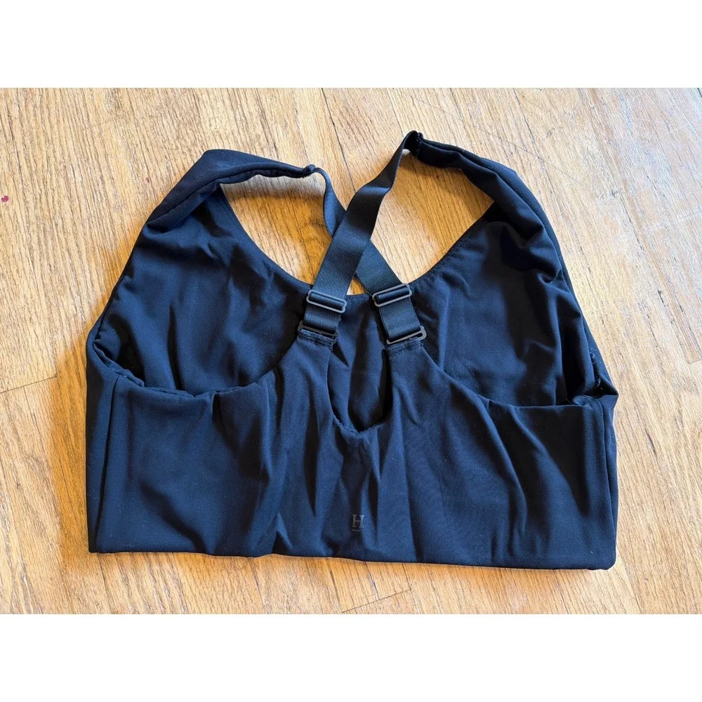Harper Wilde Bliss Racerback Bralette Black Wireless Adjustable Bra 3X-Large
